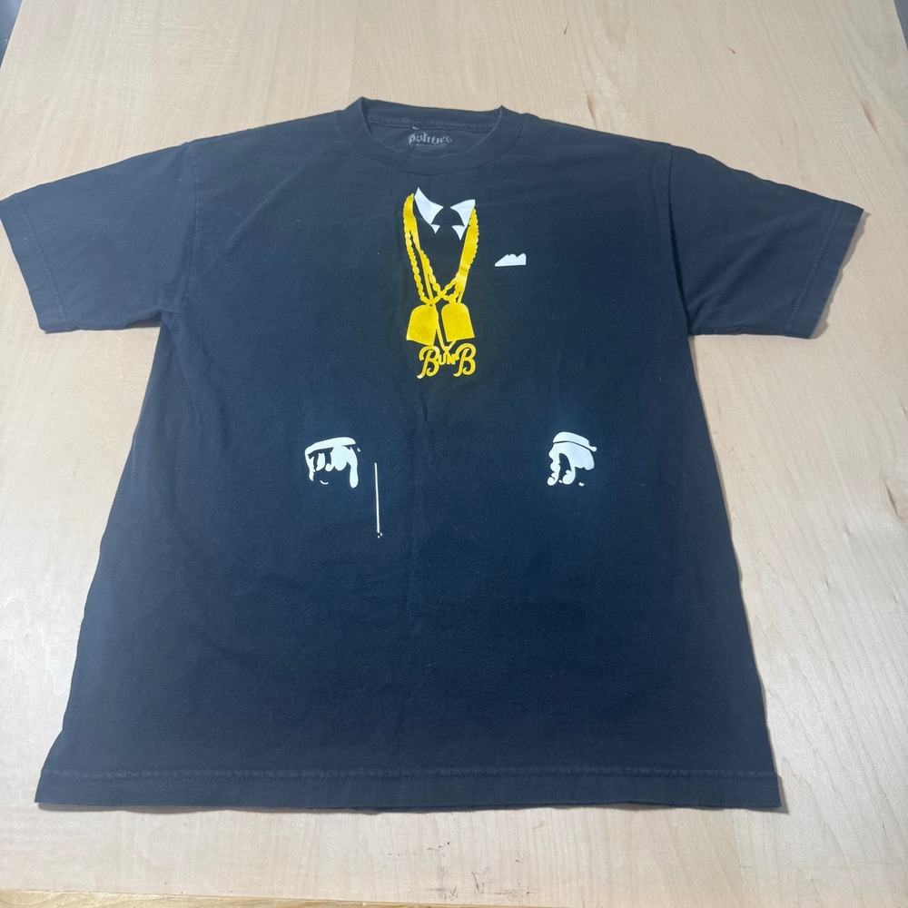 Politics Bun B Houston T-Shirt Mens Medium Black Original‎ Gangster Graphic Tee